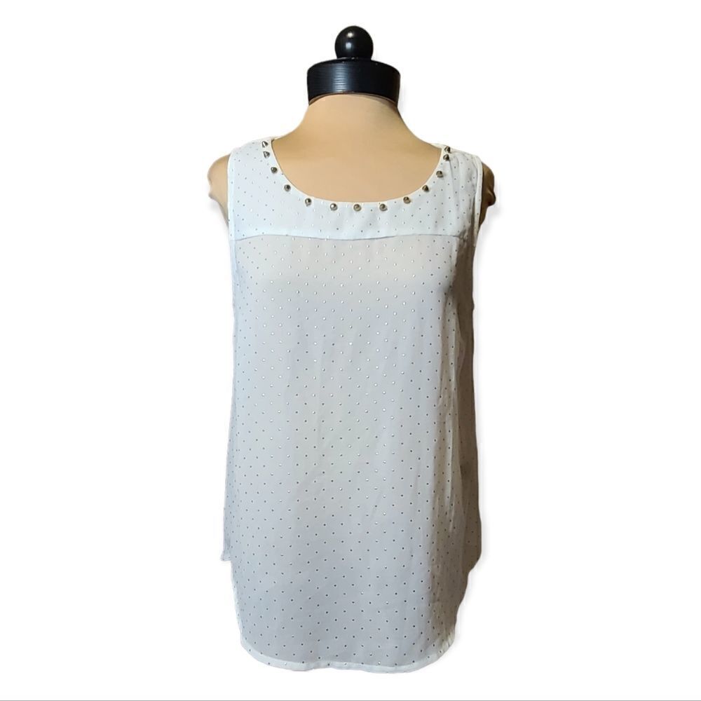 Sheer White Gold Tunic by Edge Size Medium